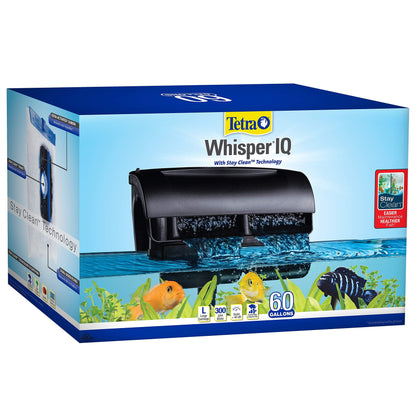 Tetra Whisper IQ Power Filter 60 Gallons 300 GPH Stay Clean Technology