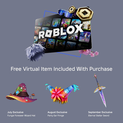 $25 Roblox Email Delivery Gift Card plus Exclusive Virtual Item