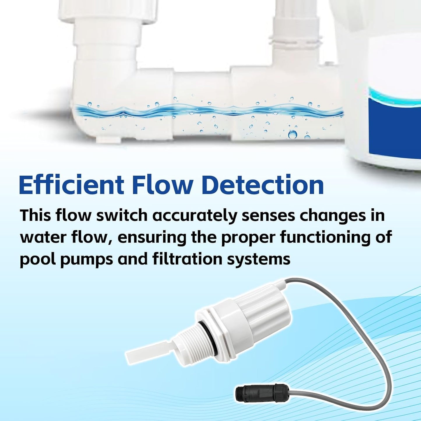 Flow Switch with Round Connection for Saltron Reliant Saltwater Chlorine Generat