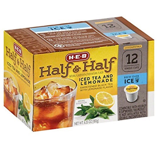HEB Half & Half Ice Tea and Lemonade single cups