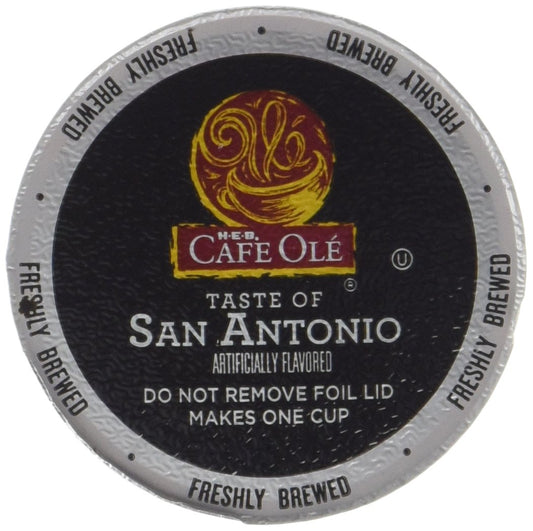 HEB Cafe Ole Coffee Single Serve Cup 12 ct Box (Pack of 4) (48 Cups) (San Antonio - Medium Bodied (Subtle Undertones of Cinnamon and Chocolate))