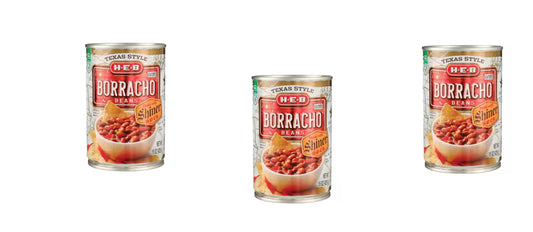 H-E-B Beans 15oz - 3 cans (Borracho with Shiner Bock)