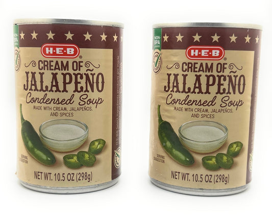 HEB Condensed Cream Soup 10.5oz - 2 cans (Cream of Jalapeno)