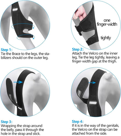 Knee Brace Size L for Dogs ACL Side Stabilizers Arthritis Pain Inflammation