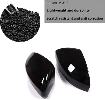 Side Rearview Mirror Cover For Land Rover Range Rover Sport 2014-17 Gloss Black