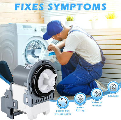 Washer Drain Pump DC31-00054D DC31-00187A for Samsung WA4 WA5 WF2 WF3 WF4 WF5 TOMOON