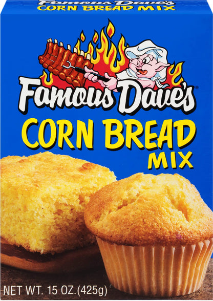 Famous Dave's Original Corn Bread Mix, 15 Ounce, Pack of 4