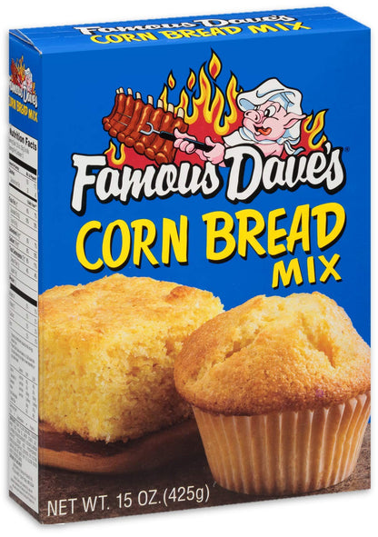 Famous Dave's Original Corn Bread Mix, 15 Ounce, Pack of 4