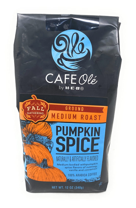 HEB Cafe Ole Ground Coffee 12oz Bag (Pack of 3) (Fall Spice)