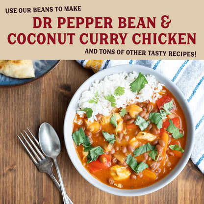 SERIOUS Bean Co Sweet and a Bit Sassy Dr Pepper Baked Beans, Canned Baked Beans made with White Beans, Vegan Beans, Ready to Serve Beans, (16.0 oz (454g) 6 Pack)