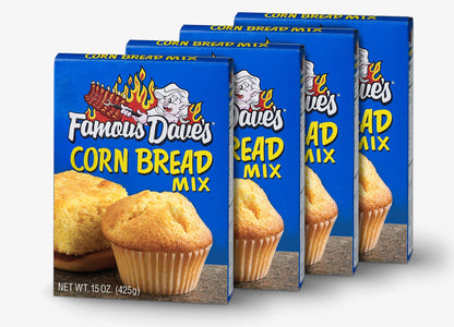 Famous Dave's Original Corn Bread Mix, 15 Ounce, Pack of 4