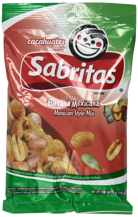 Sabritas Mexican Style Mix Peanut, 7-Ounce (Pack of 6)