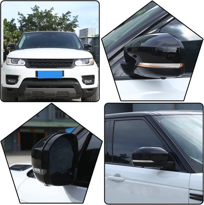 Side Rearview Mirror Cover For Land Rover Range Rover Sport 2014-17 Gloss Black