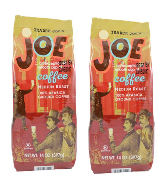 Trader Joe's Medium Roast Ground Coffee 14 oz Pack of 2 TJ004-010