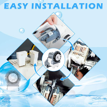 Washer Drain Pump DC31-00054D DC31-00187A for Samsung WA4 WA5 WF2 WF3 WF4 WF5 TOMOON
