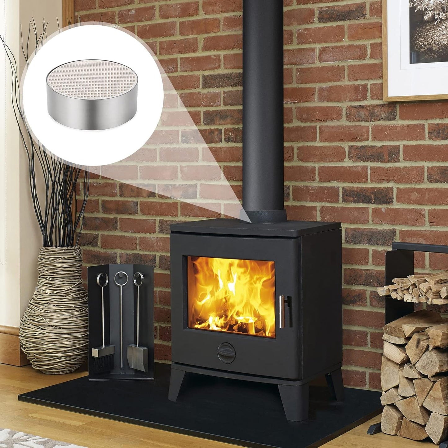 Stanbroil Wood Stove Catalytic Combustor Round Ceramic Replacement Blaze King DutchWest Englander
