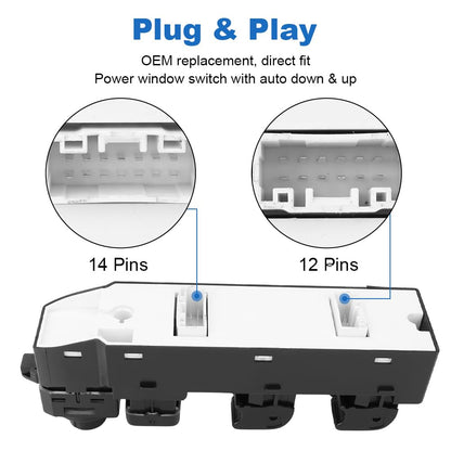 Automatic Power Master Window Switch for Mazda 3 2014-2017 Driver Left Side Replacement