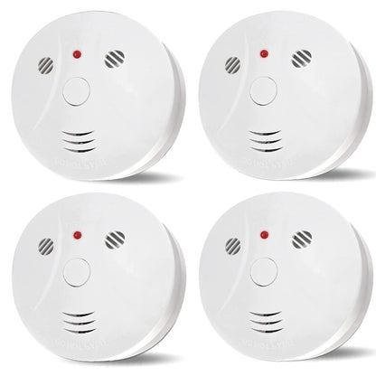 4 Pack Smoke Carbon Monoxide Detector Battery Operated Portable Fire Alarm Home Kitchen