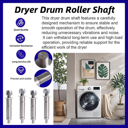 W10359269 Dryer Shaft Kit for Whirlpool Crosley Drum Roller Replaces W10359270 AP6020386