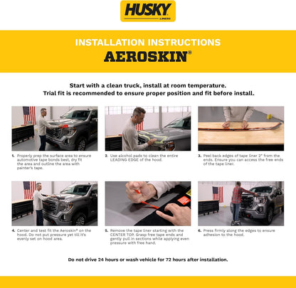 Husky Liners Aeroskin Hood Protector Fits 2022-2025 Pathfinder Hood Smoke