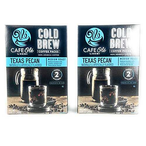 Cafe Ole by HEB Texas Pecan Cold Brew Coffee Packs 2 Pack Coffee Bags HB317-016