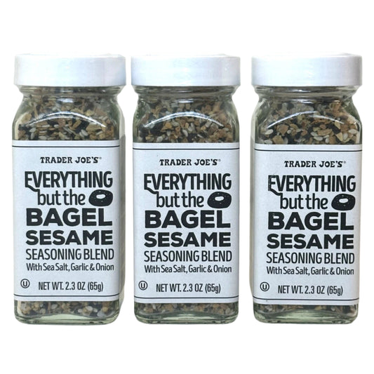Trader Joe's Everything But The Bagel Sesame Seasoning Blend, 2.3 oz (3 jars)