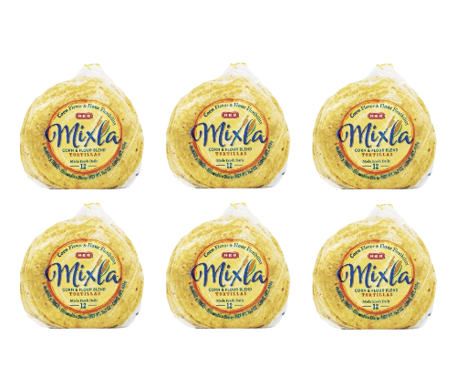 HEB Mixla Corn & Flour Blend Tortillas 12 Ea ( 6 Bags ) HEB Mixta Hari ...