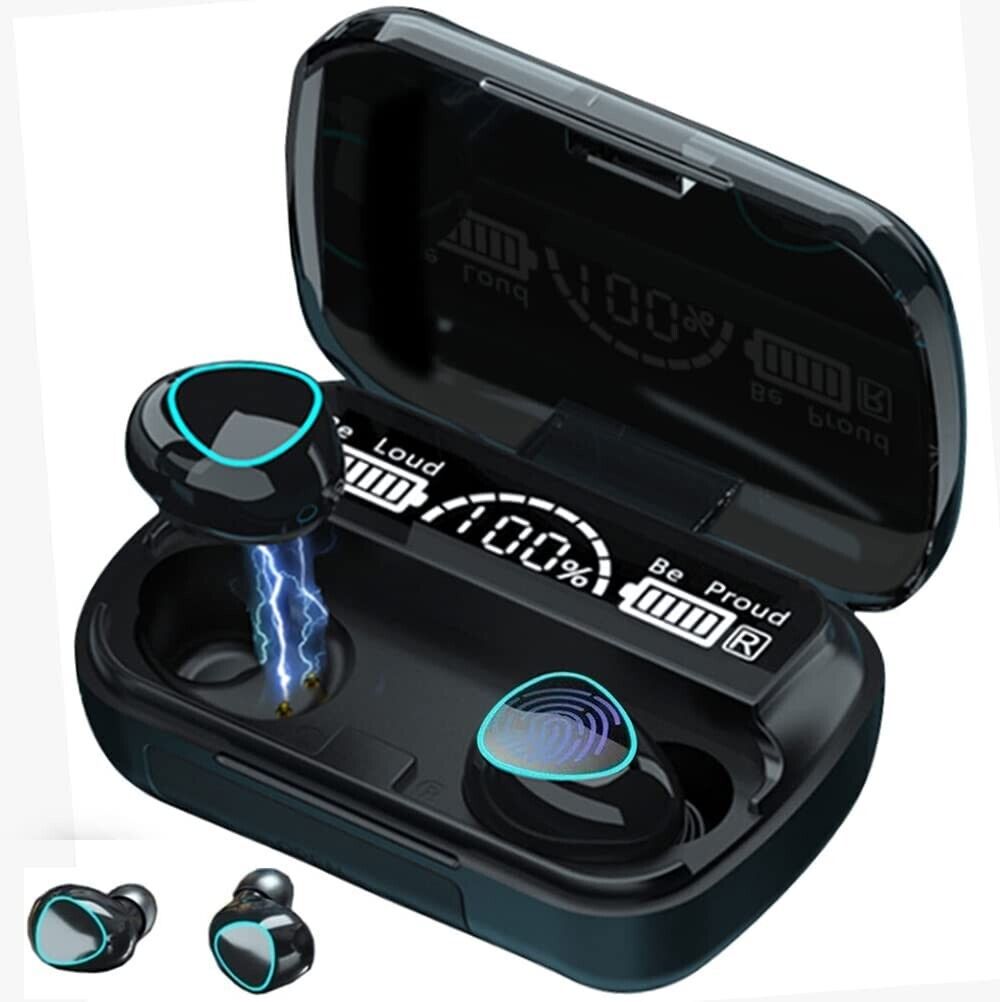Wireless Earbuds Bluetooth 5.1 TWS Earphones with 2200mAh Charging Box - In-Ear