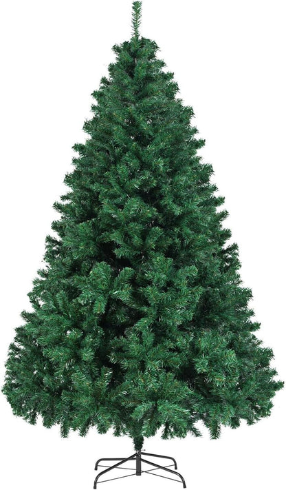 6 Ft Premium Spruce Artificial Christmas Tree with Metal Stand, Flame Resistant