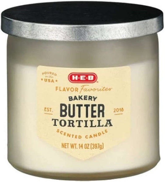 HEB Flavor Favorites Butter Tortilla Scented Candle, 14 oz