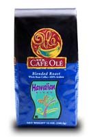 HEB Cafe Ole Whole Bean Coffee 12oz Bag (Pack of 3) (Hawaiian Blend - Medium Dark Roast (Full City))