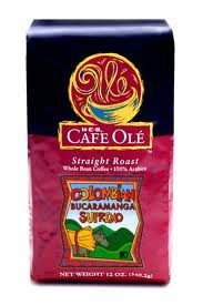 HEB Cafe Ole Whole Bean Coffee 12oz Bag (Pack of 3) (Colombia Bucaramanga Supremo - Medium Dark Roast (Full City))