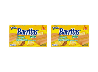 Marinela Barritas Piña Pineapple Soft Filled Cookie Bar 2 Pack 16 Count