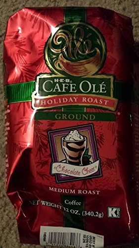 HEB Cafe Ole Ground Coffee 12oz Bag (Pack of 3) (Chocolate Cheer)