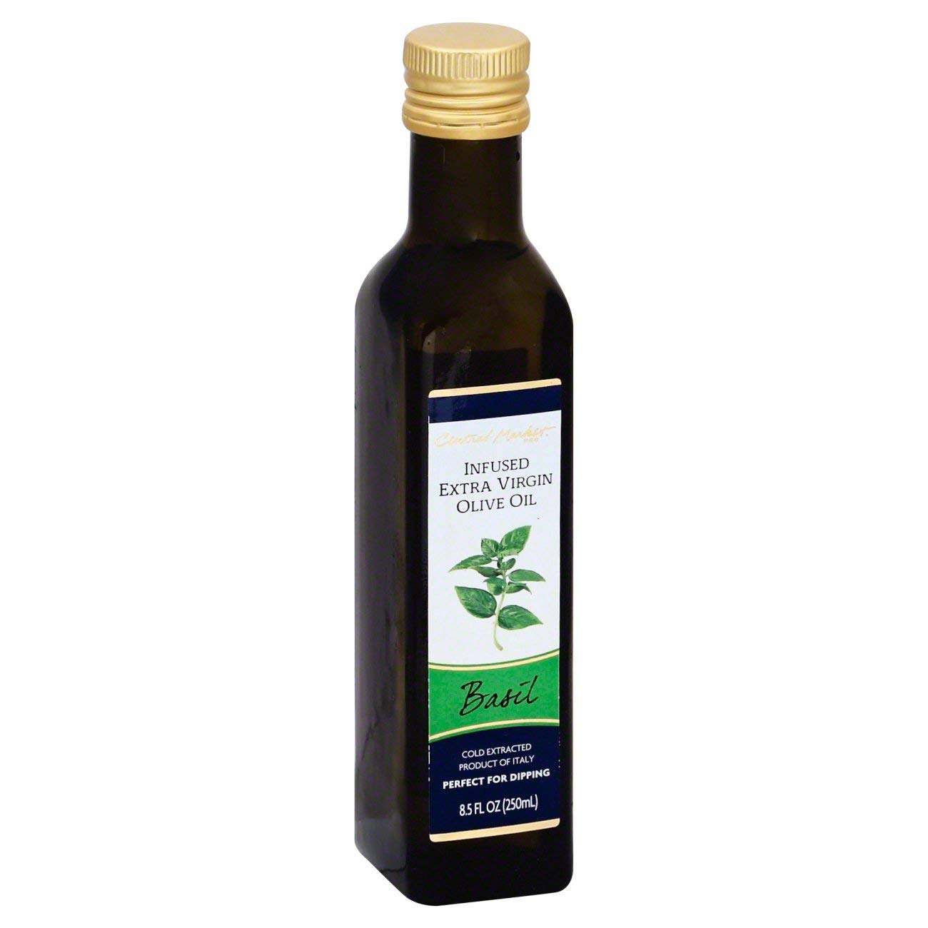 Central Market Infused Extra Virgin Olive Oil 8.5 OZ Imported from Italy (Basil Infused, 1 Pack)