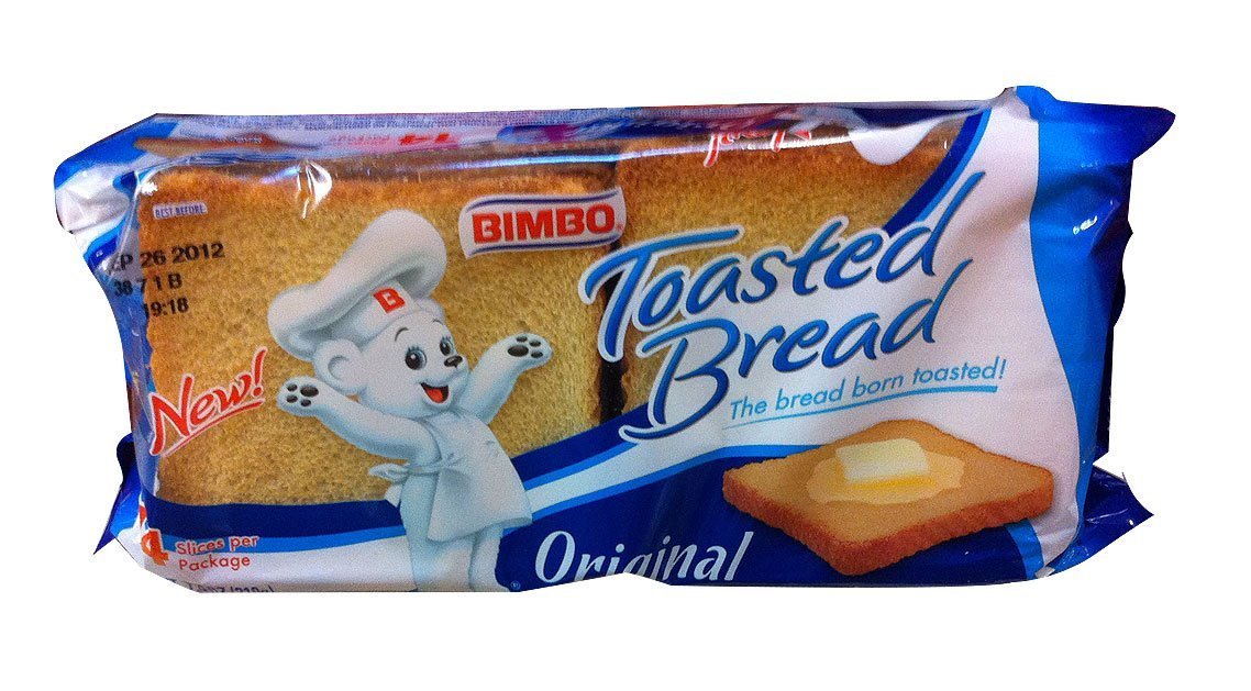 Bimbo Pan Tostado - Pan Blanco - Toasted Bread - 14 Slices 7.05 Oz [Pack of 3]