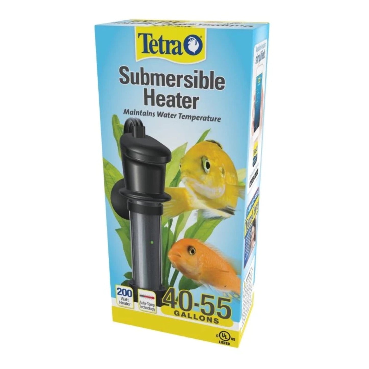 Tetra HT Submersible Heater 200 Watts, For Aquariums 40 To 55 Gallons, UL Listed