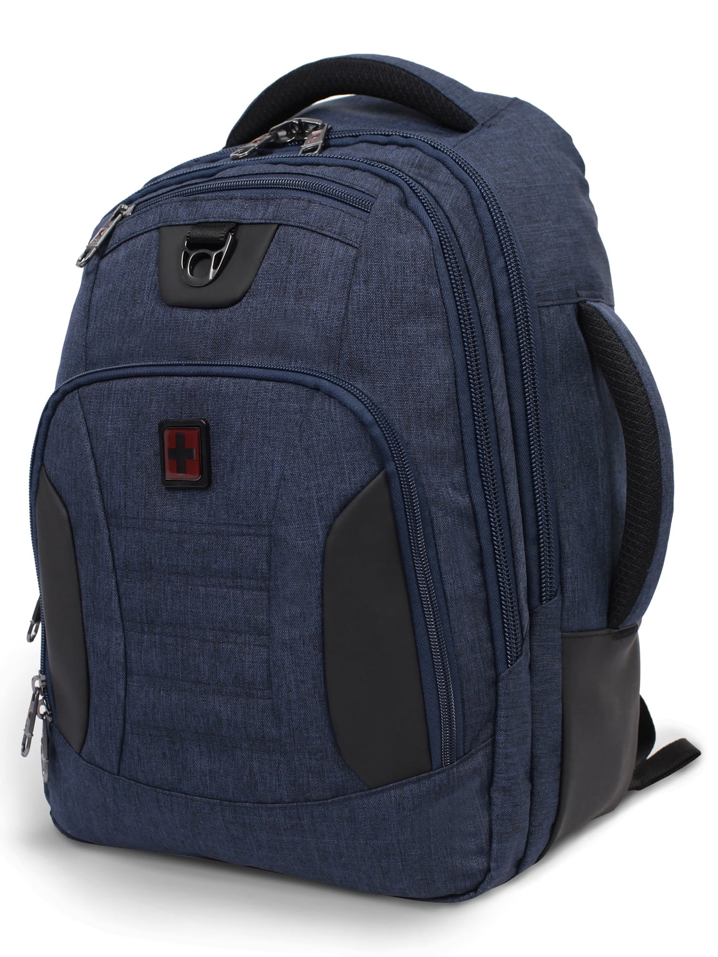 SwissTech Excursion 18" Travel Backpack with USB Port, Unisex Blue All Ages
